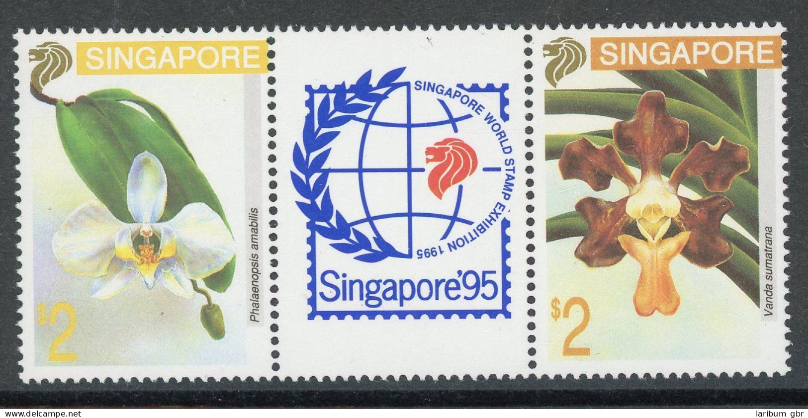 Singapur 695-96 Postfrisch Orchideen #HE755 - Singapour (1959-...)