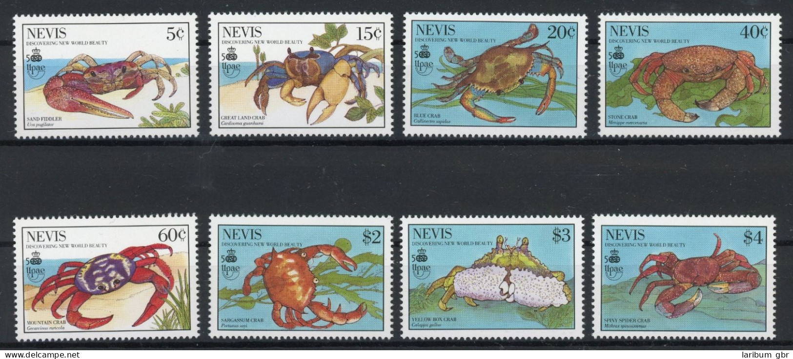 Nevis 538-545 Postfrisch Krabben #HE838 - Anguilla (1968-...)