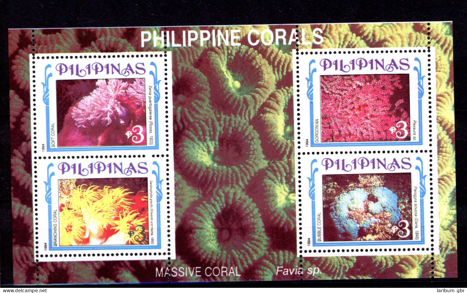 Philippinen Block 71 Postfrisch Korallen #HE869 - Philippinen