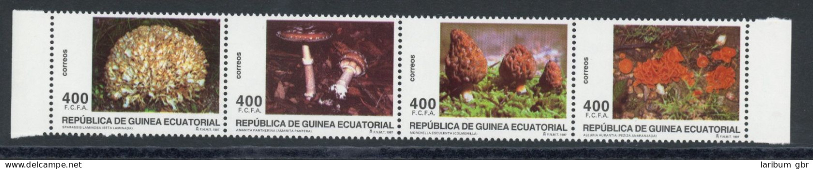 Äquatorial-Guinea 4er Streifen Mit 1833-1836 Postfrisch Pilze #JR685 - Equatorial Guinea