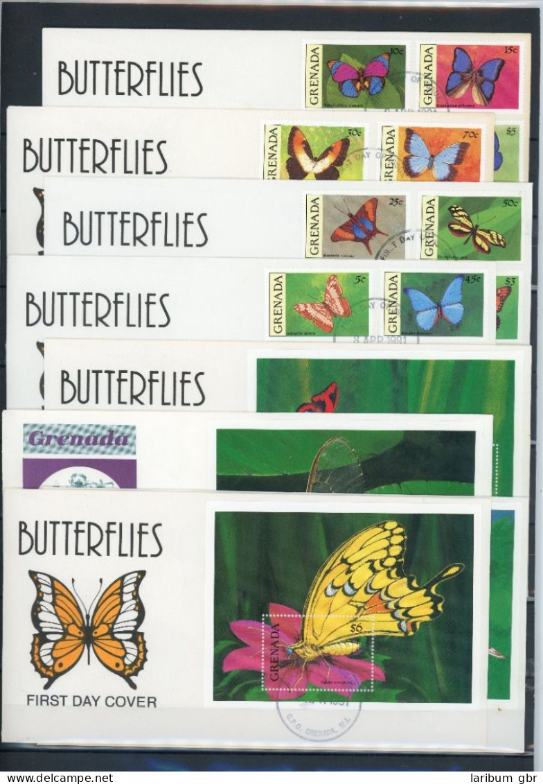 Grenada 2215-2230, Block 269-272 Schmetterling Ersttagesbrief/FDC #JW643 - Grenada (1974-...)