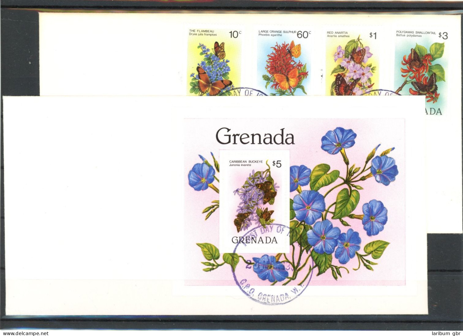 Grenada 1144-1147, Block 104 Schmetterling Ersttagesbrief/FDC #JU307 - Grenada (1974-...)