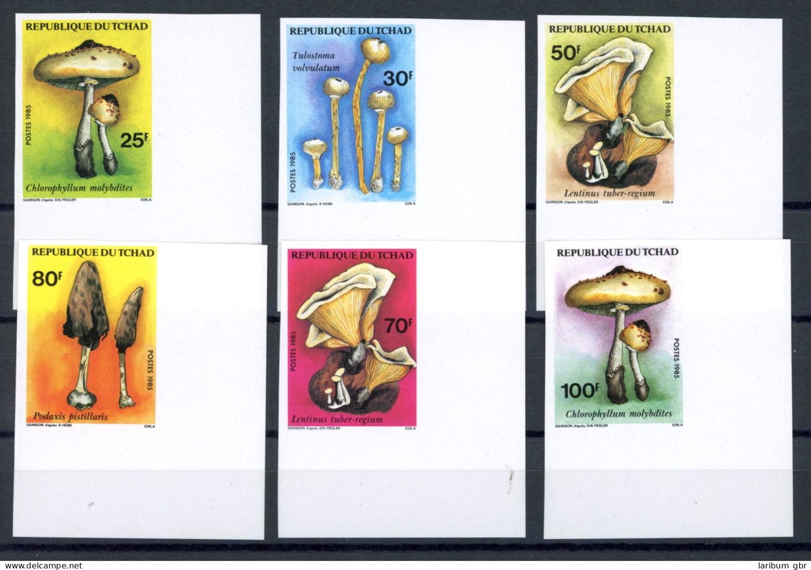 Tschad 1092-1097 B Postfrisch Pilze #JR825 - Tschad (1960-...)