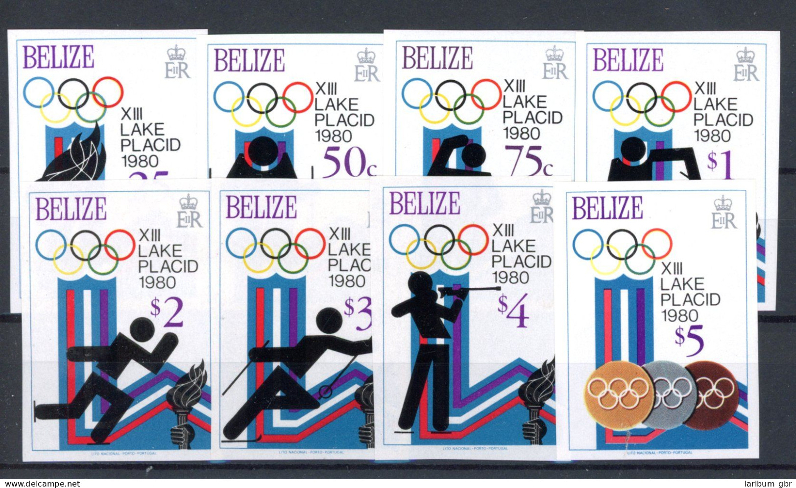 Belize 443-450 B Postfrisch Olympia 1980 Moskau #JR846 - Belize (1973-...)