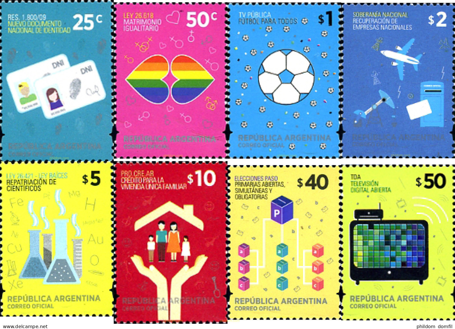 730959 MNH ARGENTINA 2014 SERIE BASICA - Unused Stamps