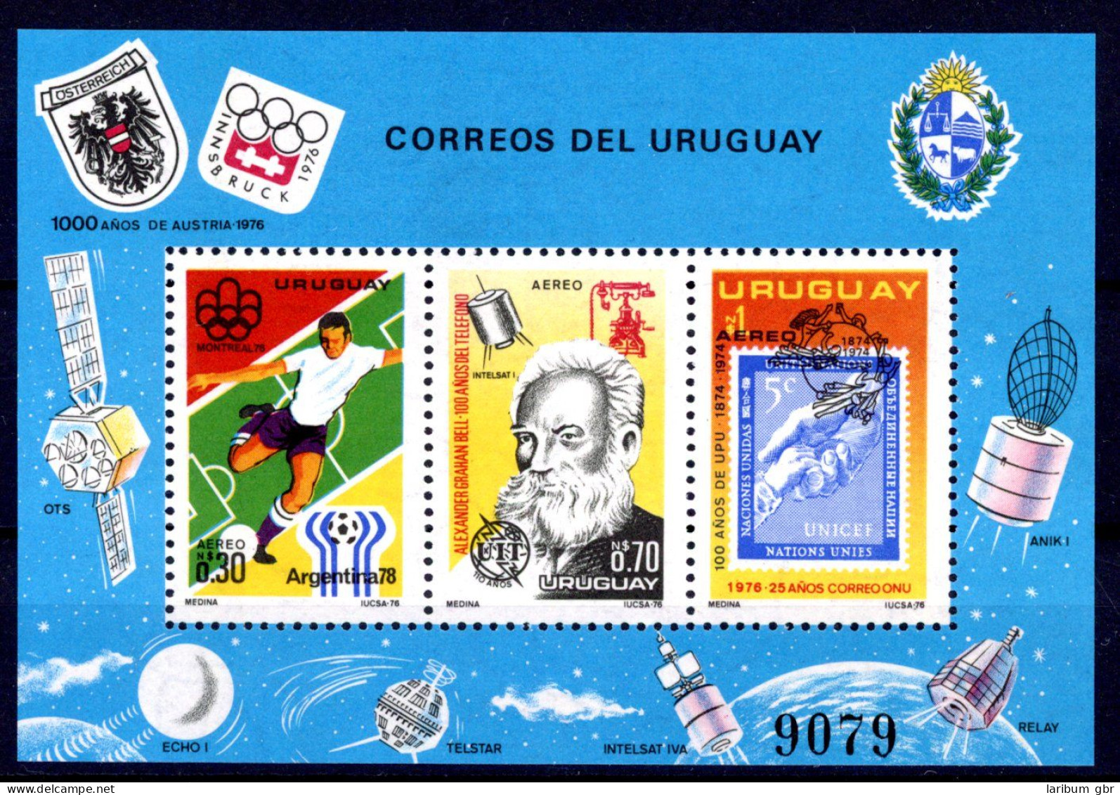 Uruguay Block 29 Postfrisch Fußball WM 1978 #JR976 - Uruguay