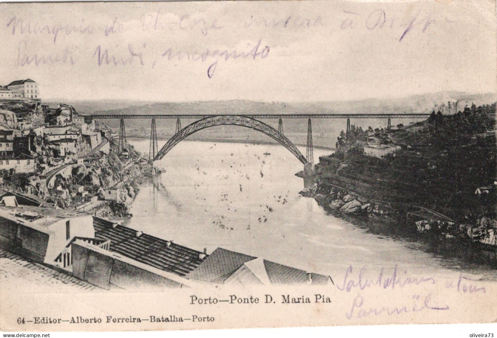 PORTO - Ponte D Maria Pia (Edit - Alberto Ferreira Nº64) - PORTUGAL - Porto