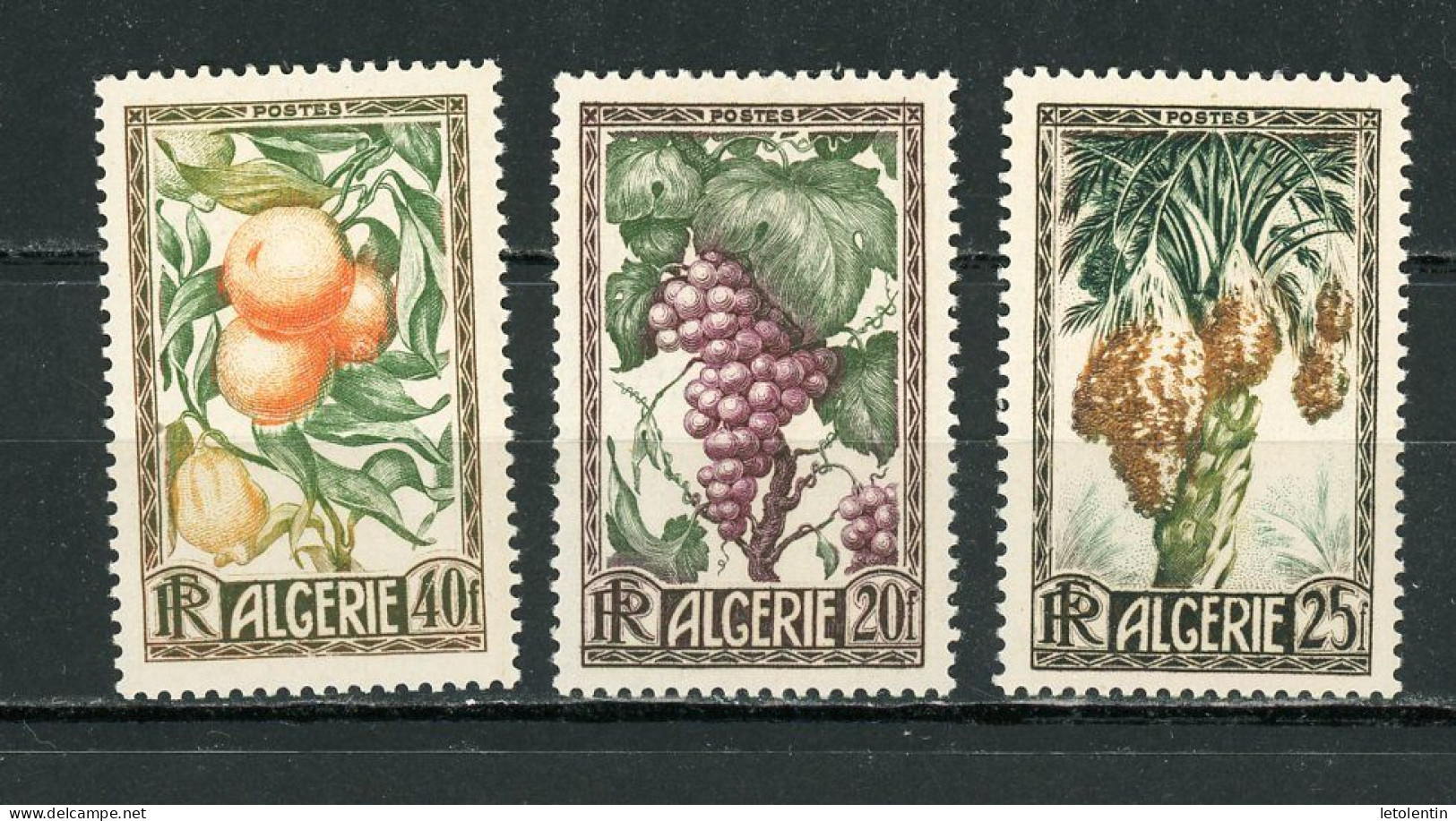 ALGERIE (RF) - FRUITS  - N° Yt 279/281** - Unused Stamps