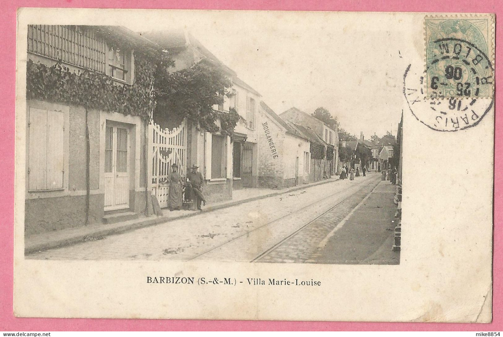 A206  CPA  BARBIZON (S. & Marne)   Villa  Marie-Louise  - BOULANGERIE  -1906   +++++ - Barbizon