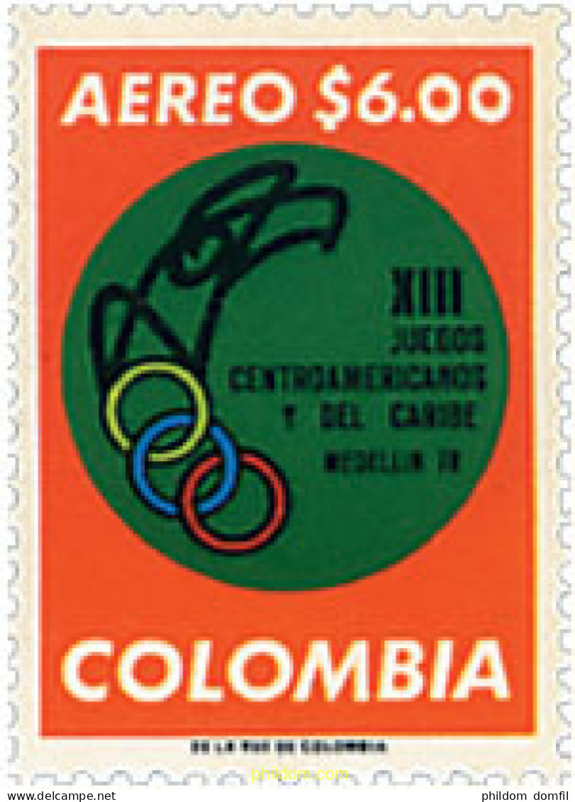 27072 MNH COLOMBIA 1977 13 JUEGOS DEPORTIVOS CENTROAMERICANOS Y DEL CARIBE - Colombie