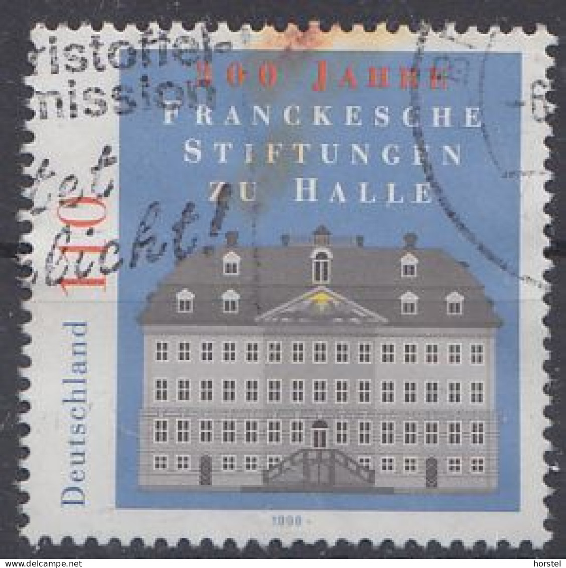 Deutschland Mi.Nr.2011 - 300 Jahre Frankesche Stiftung Halle - Hauptgebäude - Usados