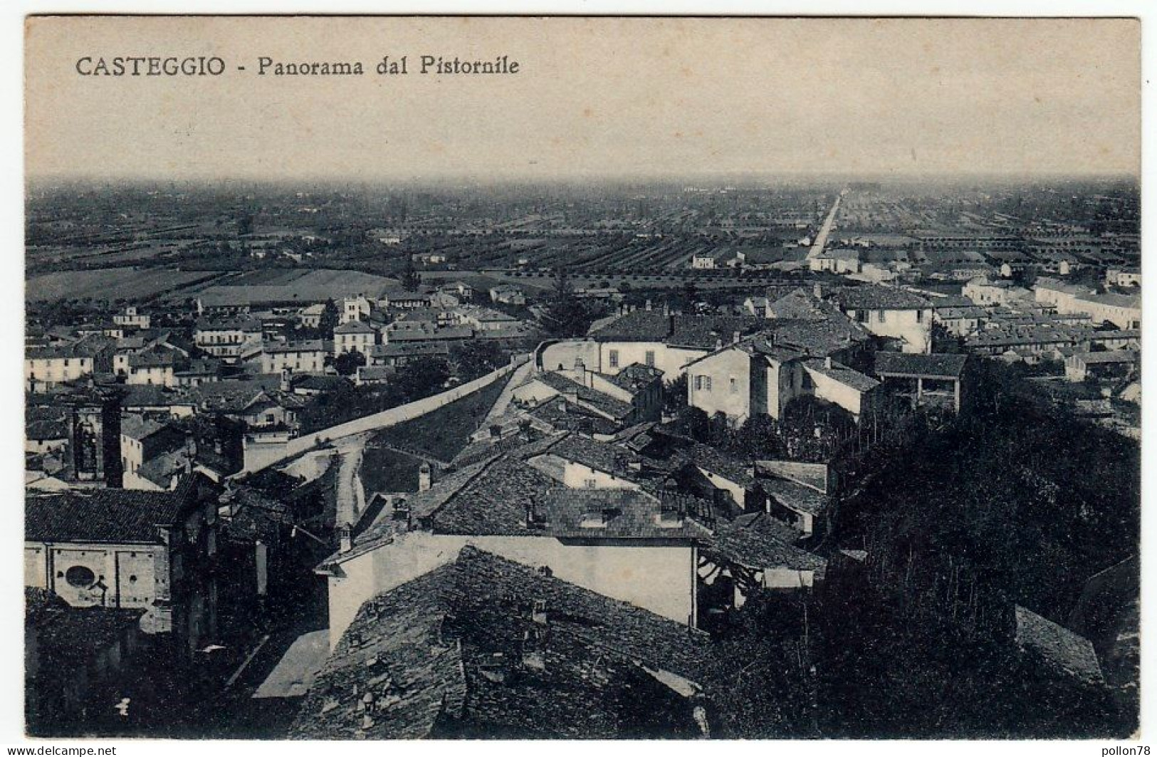 CASTEGGIO - PANORAMA DAL PISTORNILE - PAVIA - 1924 - Vedi Retro - Formato Piccolo - Pavia
