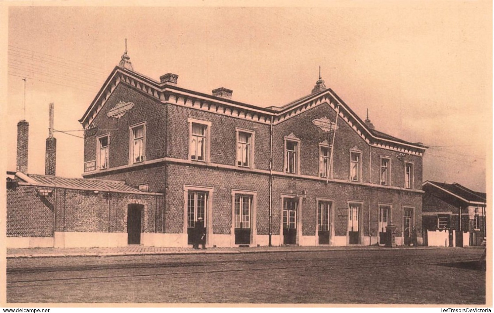 BELGIQUE - Enghien - Vue Extérieure De La Gare - Animé - Vue Générale - Carte Postale Ancienne - Enghien - Edingen