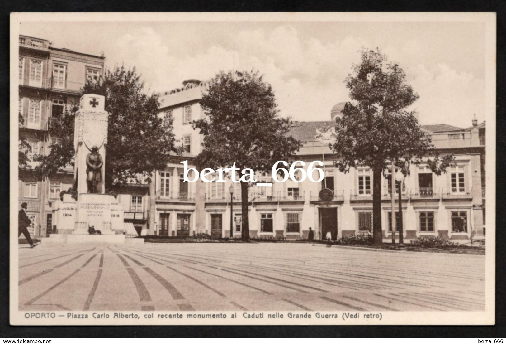 Porto * Praça De Carlos Alberto * Monumento Aos Mortos Da Grande Guerra * Edição Tabacaria Africana - Porto