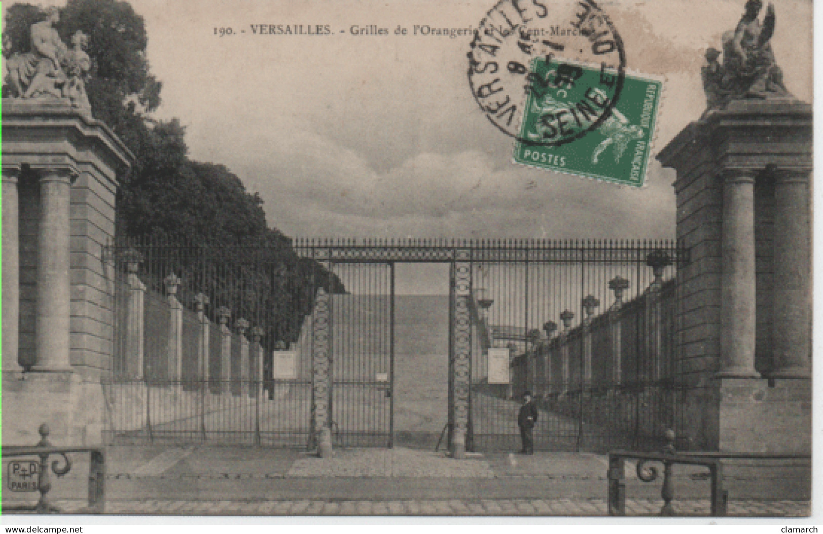 YVELINES-Versailles-Grilles De L'Orangerie Et Les Cent Marches - P+D 190 - Versailles