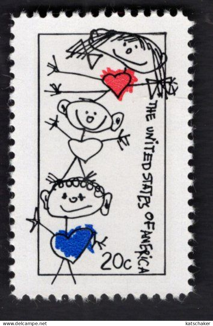 200891643 1984 SCOTT 2104 (XX) POSTFRIS MINT NEVER HINGED  - FAMILY UNITY - STICK FIGURES - Unused Stamps