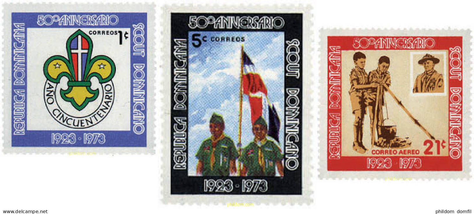 38792 MNH DOMINICANA 1973 50 ANIVERSARIO DEL ESCULTISMO EN LA REPUBLICA DOMINICANA - Dominicaine (République)