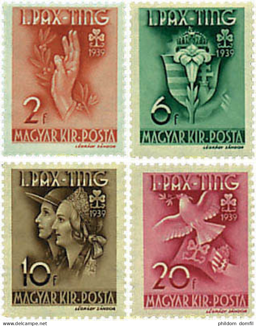 701540 HINGED HUNGRIA 1939 FIESTA DE LAS ORGANIZACIONES DEL ESCULTISMO FEMENINO - Unused Stamps