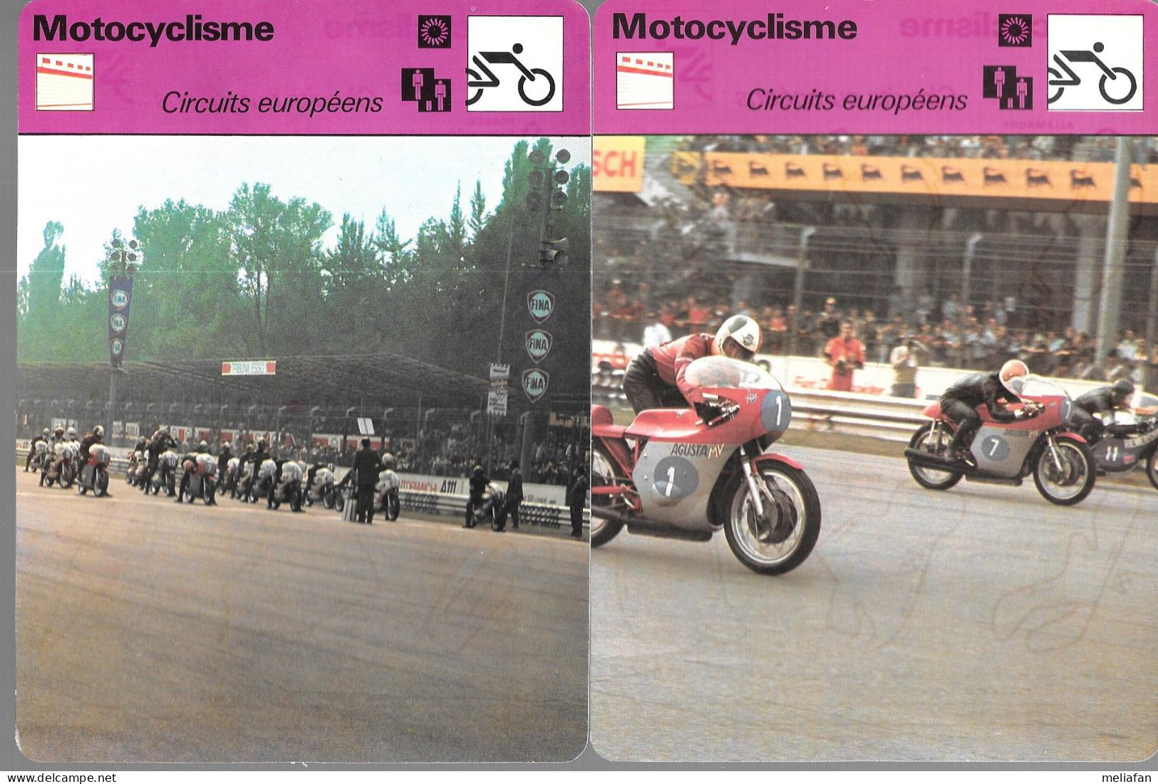 GF1036 - FICHES RENCONTRE - MOTOCYCLISME - PALMARES - Other & Unclassified