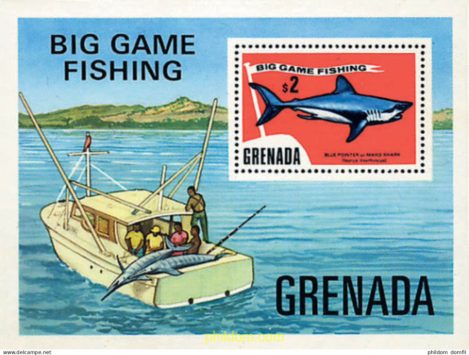 89855 MNH GRANADA 1975 PESCA DEPORTIVA - Grenada (1974-...)