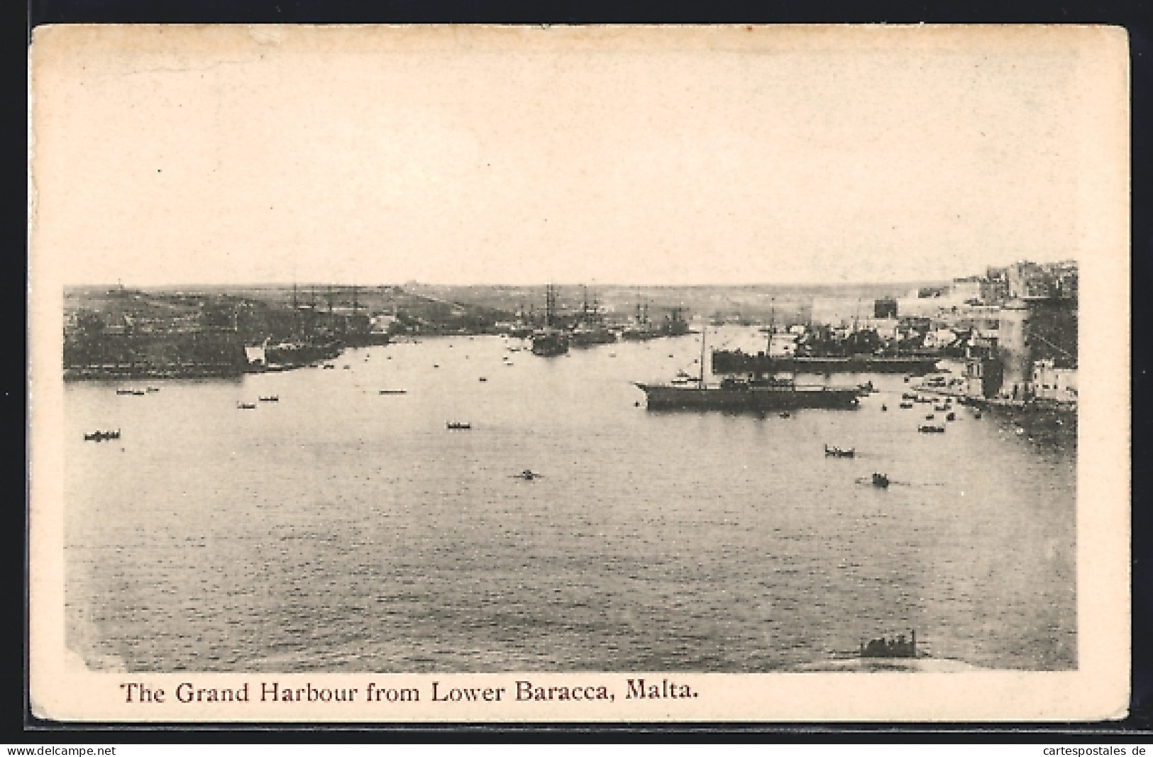AK Malta, The Grand Harbour From Lower Baracca  - Malta