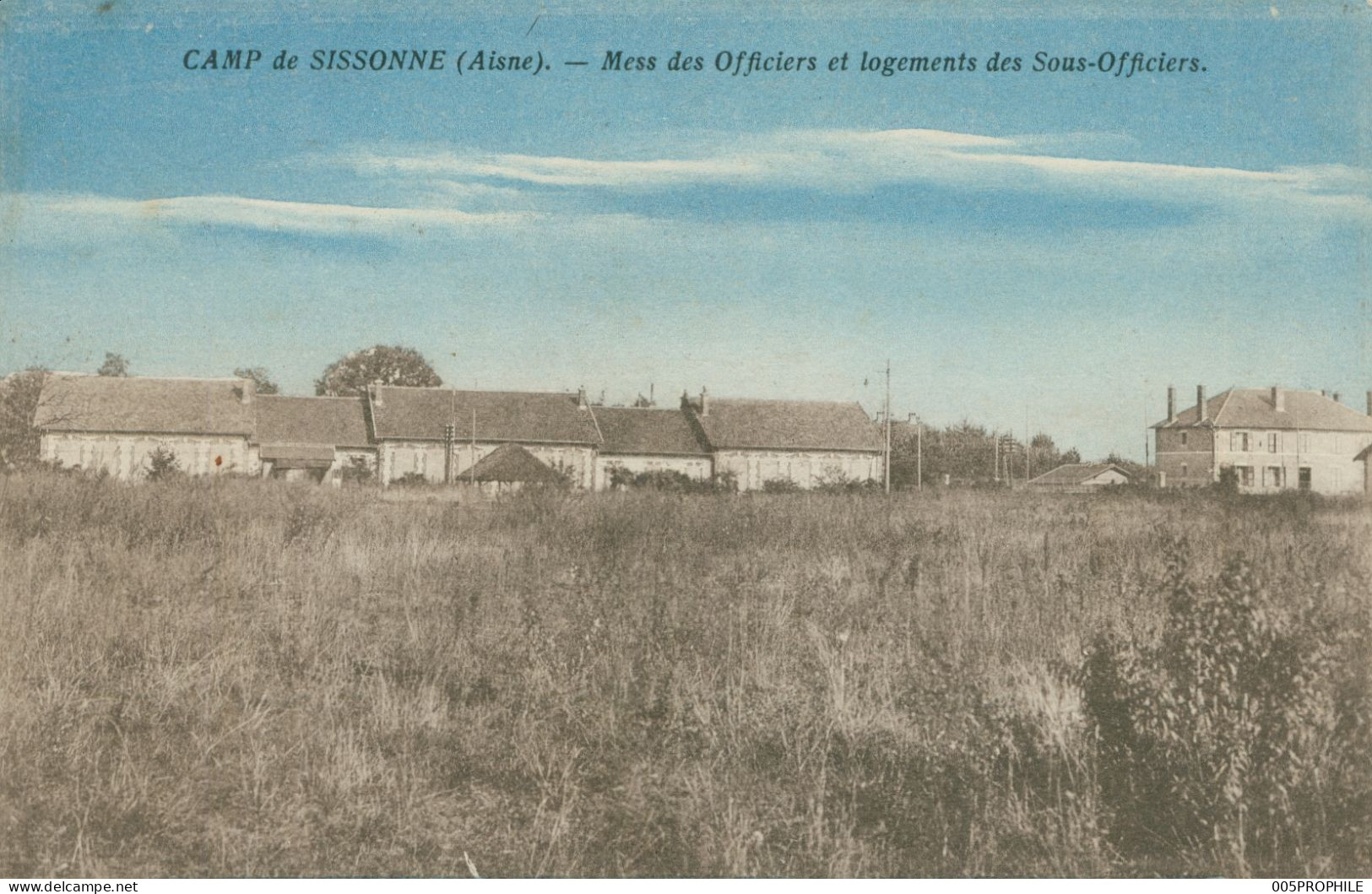 * LOT DE 4 CP * CAMP DE SISSONNE * PREPARATION POUR LA REVUE * MESS DES OFFICIERS * CHAPELLE MILITAIRE * GENDARMERIE - Sissonne