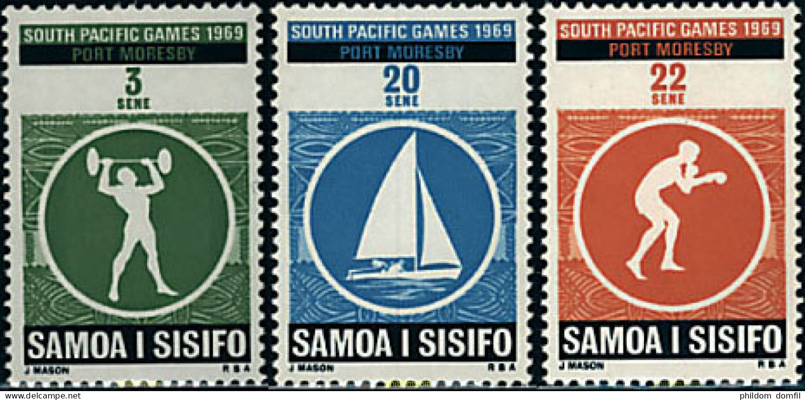 45485 MNH SAMOA 1969 3 JUEGOS DEL PACIFICO SUR - Samoa (Staat)