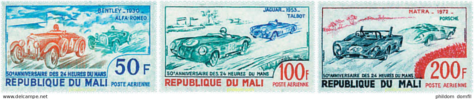 46314 MNH MALI 1973 50 ANIVERSARIO DE LAS 24 HORAS DE LE MANS - Mali (1959-...)