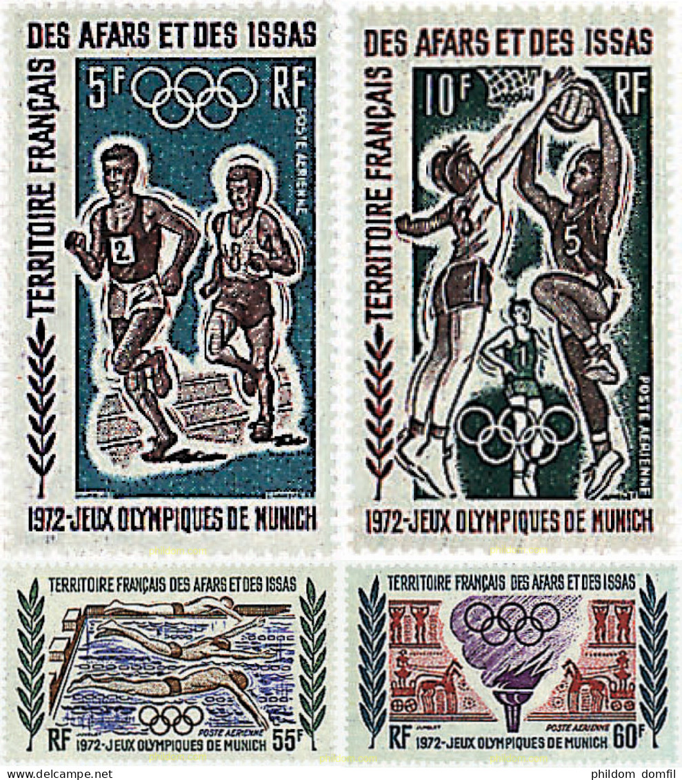 52482 MNH AFARS E ISSAS 1972 20 JUEGOS OLIMPICOS VERANO MUNICH 1972 - Unused Stamps