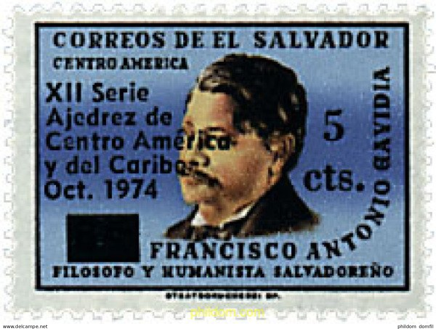 86752 MNH EL SALVADOR 1974 12 CAMPEONATO DE AJEDREZ DE CENTROAMERICA Y DEL CARIBE - El Salvador