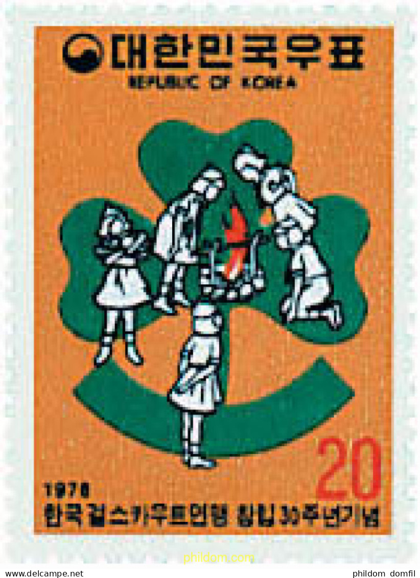38655 MNH COREA DEL SUR 1976 30 ANIVERSARIO DEL ESCULTISMO FEMENINO EN COREA - Corée Du Sud