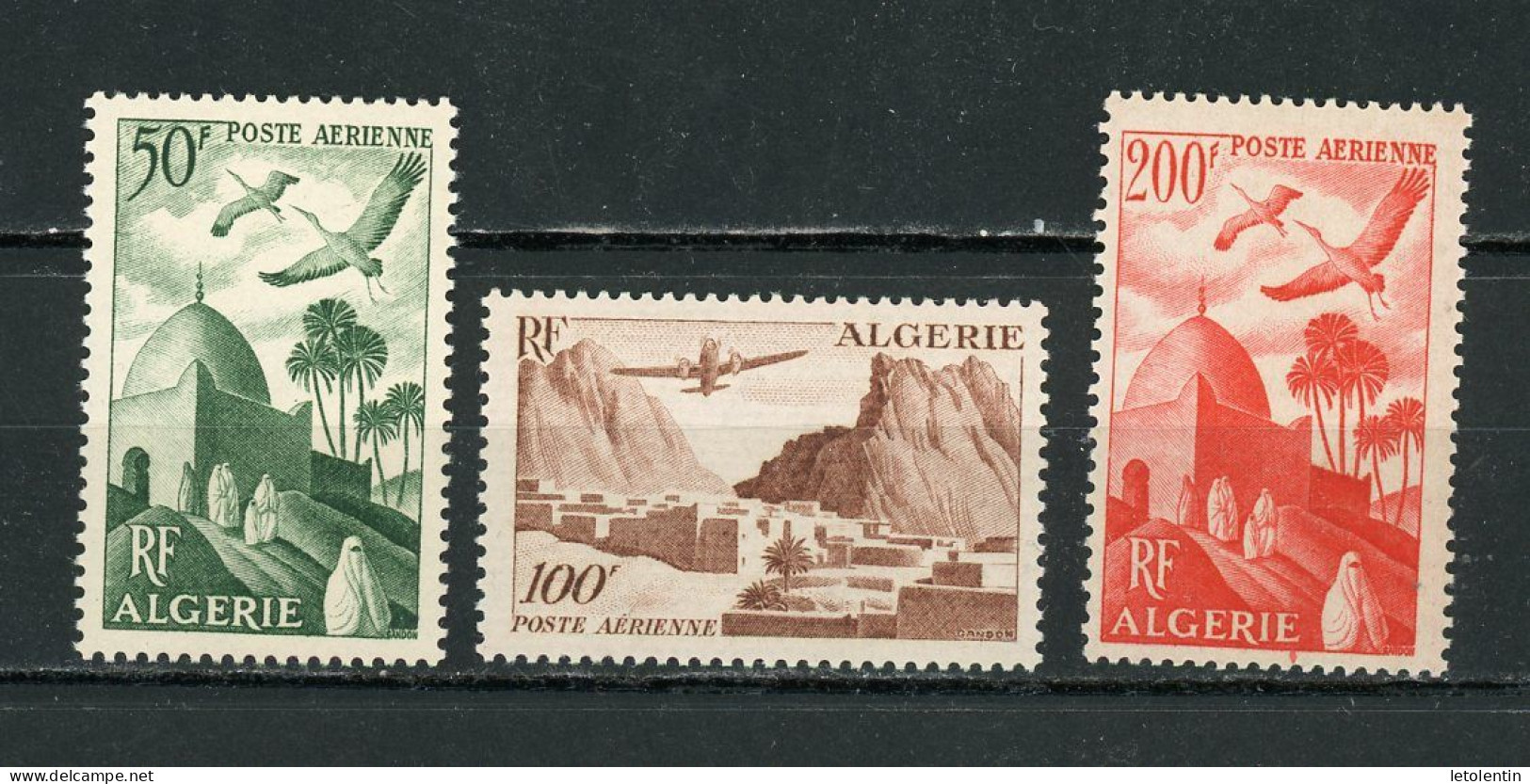 ALGERIE (RF) - POSTE AERIENNE -   N° Yt 9+10+11 ** - Luftpost