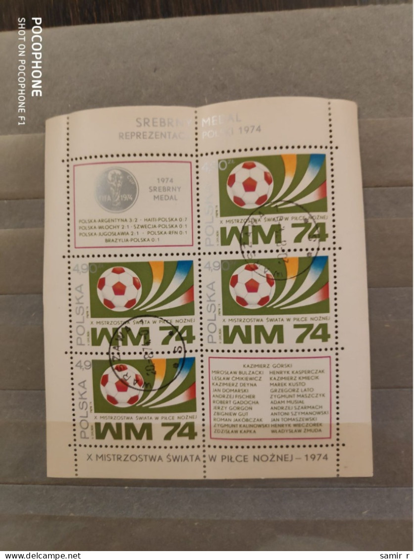 1974	Poland	Football 4 - Used Stamps