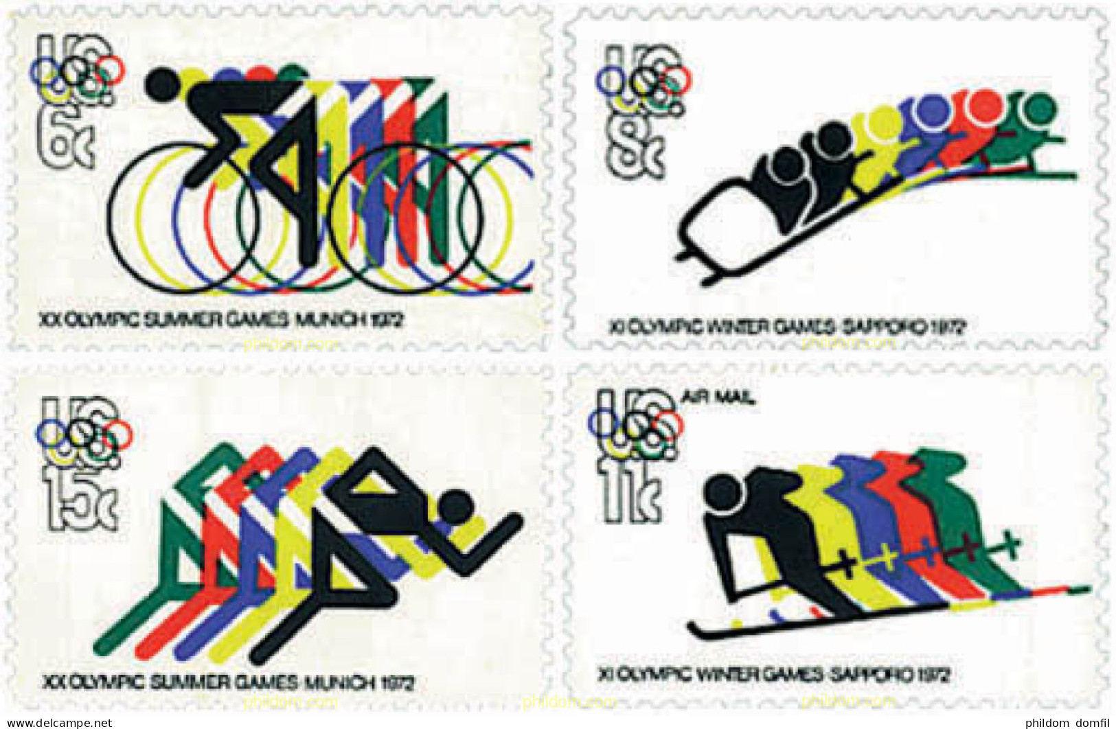 72838 MNH ESTADOS UNIDOS 1972 20 JUEGOS OLIMPICOS VERANO MUNICH 1972 - Unused Stamps