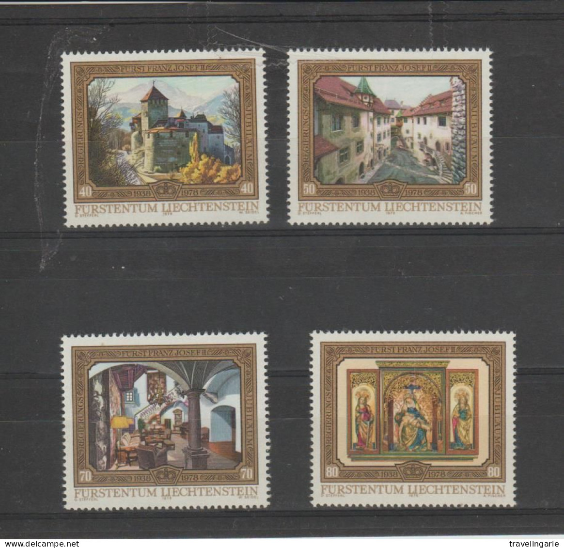 Liechtenstein 1978 Buildings Of The Principality (II) ** MNH - Unused Stamps