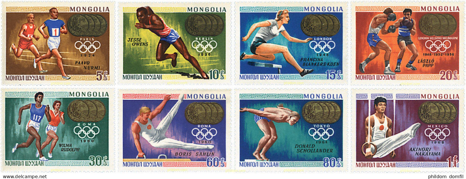 44396 MNH MONGOLIA 1969 19 JUEGOS OLIMPICOS VERANO MEXICO 1968 - Mongolie