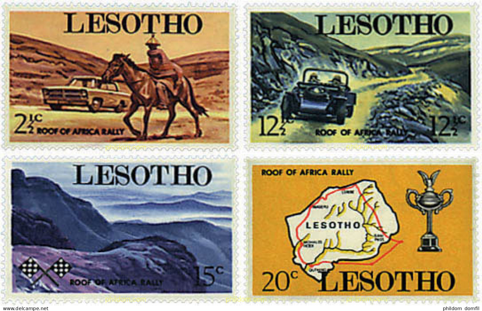 48662 MNH LESOTHO 1969 RALLY AFRICANO - Lesotho (1966-...)