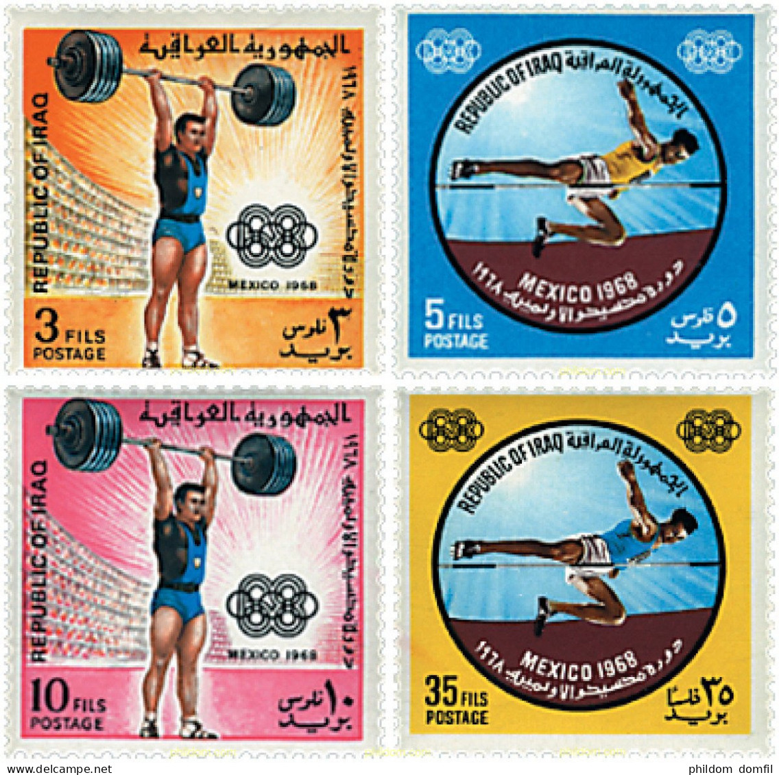 26641 MNH IRAQ 1969 19 JUEGOS OLIMPICOS VERANO MEXICO 1968 - Irak