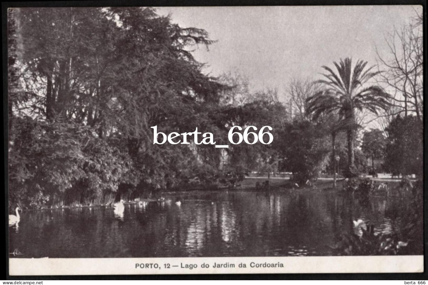 Porto * Lago Do Jardim Da Cordoaria * Nº 12 Edição Tabacaria Rodrigues - Porto