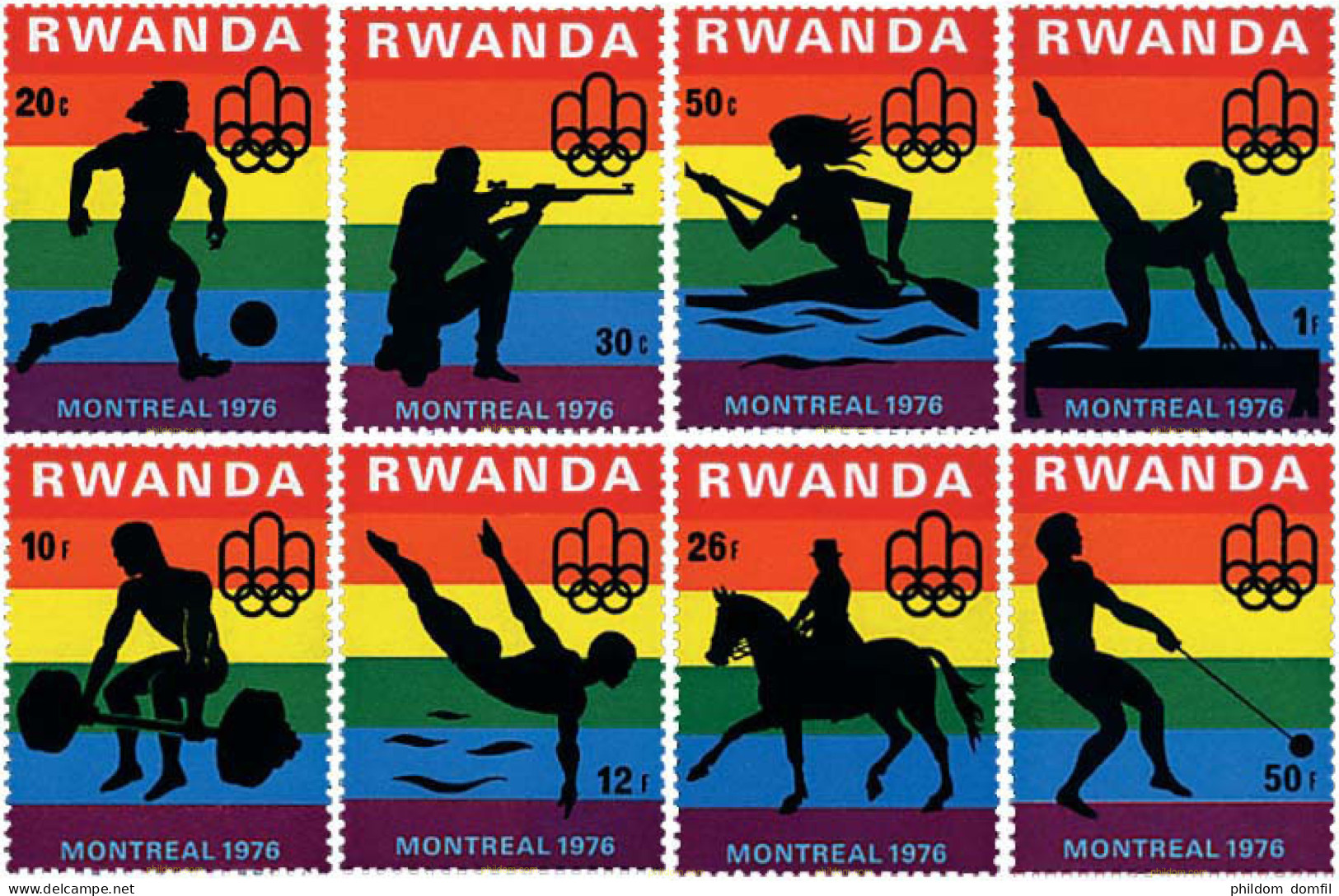 56520 MNH RUANDA 1976 21 JUEGOS OLIMPICOS VERANO MONTREAL 1976 - Unused Stamps