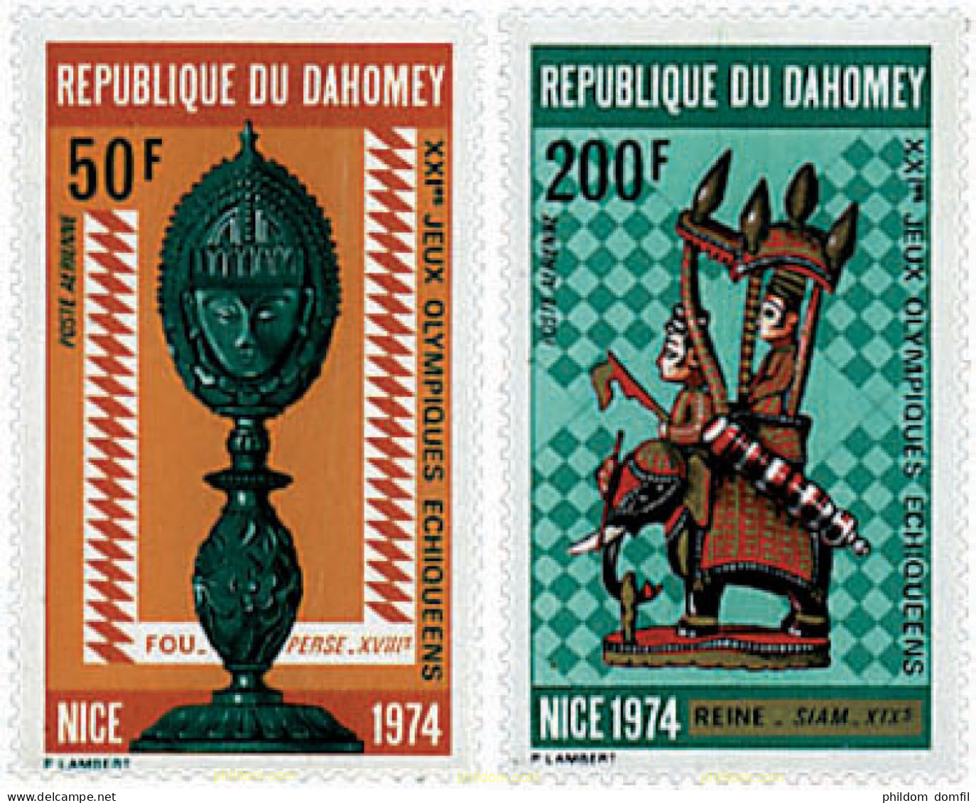 30712 MNH DAHOMEY 1974 21 OLIMPIADA DE AJEDREZ EN NIZA - Unused Stamps