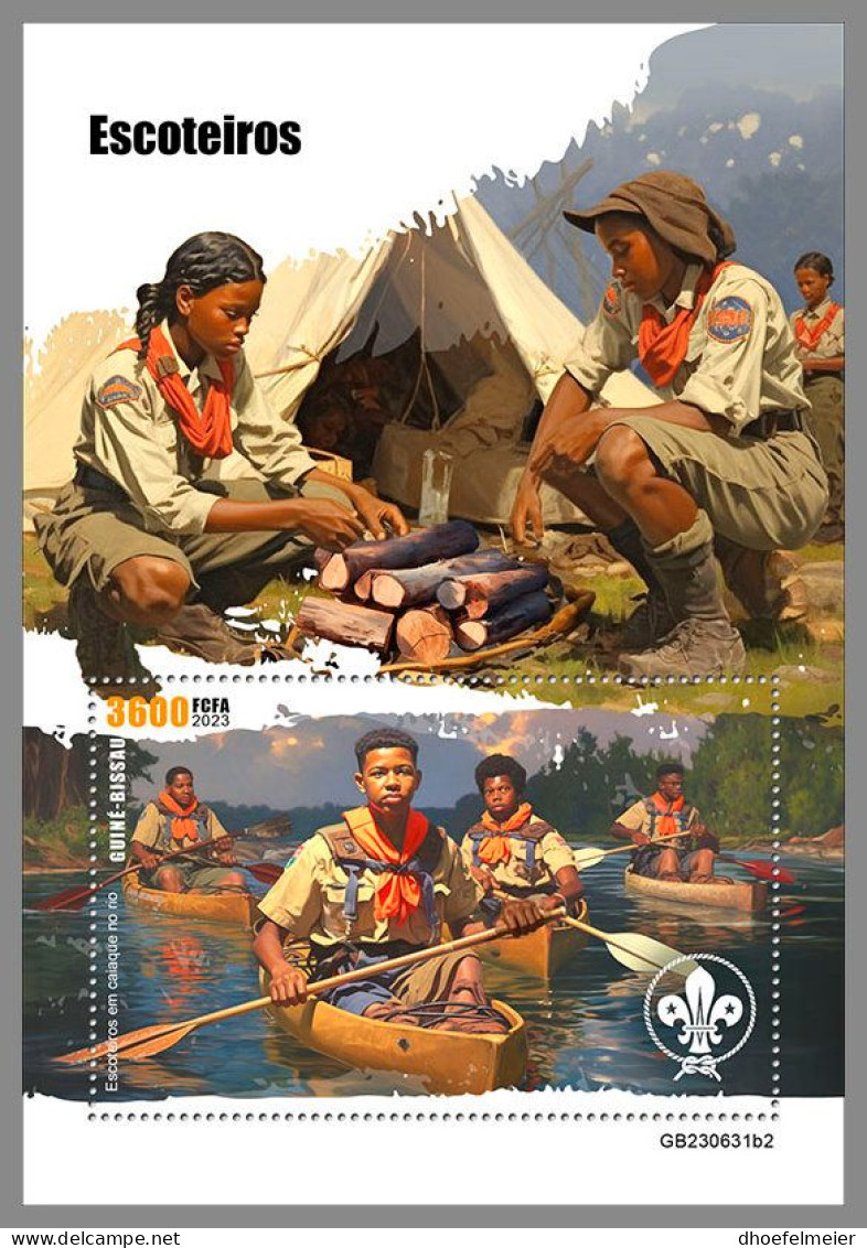 GUINEA-BISSAU 2023 MNH Scouts Pfadfinder S/S II – OFFICIAL ISSUE – DHQ2420 - Nuevos