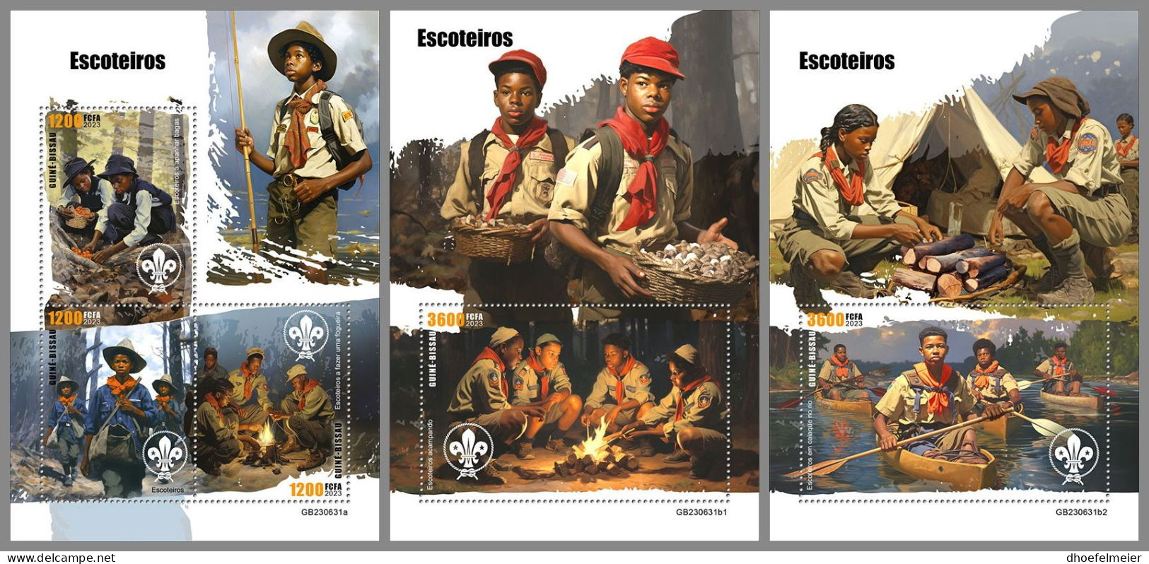 GUINEA-BISSAU 2023 MNH Scouts Pfadfinder M/S+2S/S – OFFICIAL ISSUE – DHQ2420 - Ungebraucht