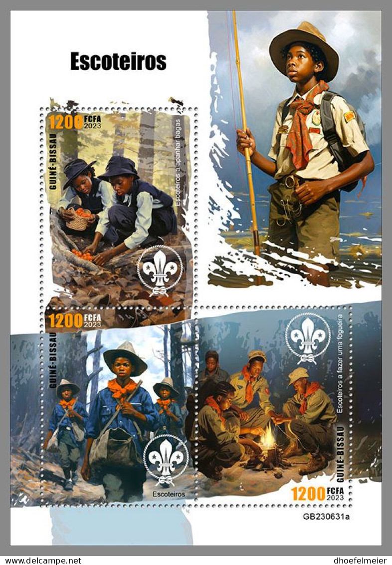 GUINEA-BISSAU 2023 MNH Scouts Pfadfinder M/S – OFFICIAL ISSUE – DHQ2420 - Unused Stamps