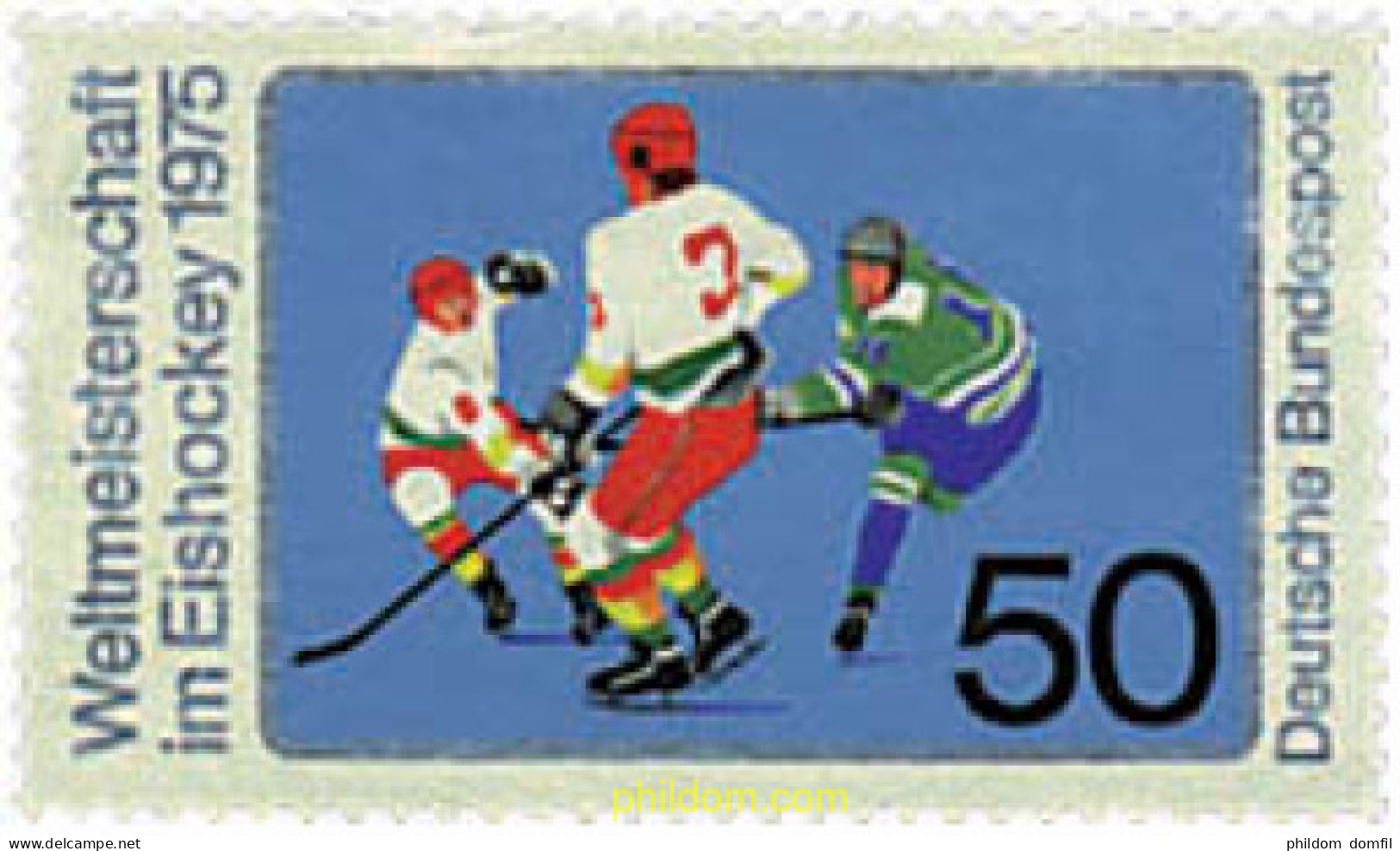 64951 MNH ALEMANIA FEDERAL 1975 CAMPEONATO MUNDIAL DE HOCKEY SOBRE HIELO EN MUNICH - Neufs