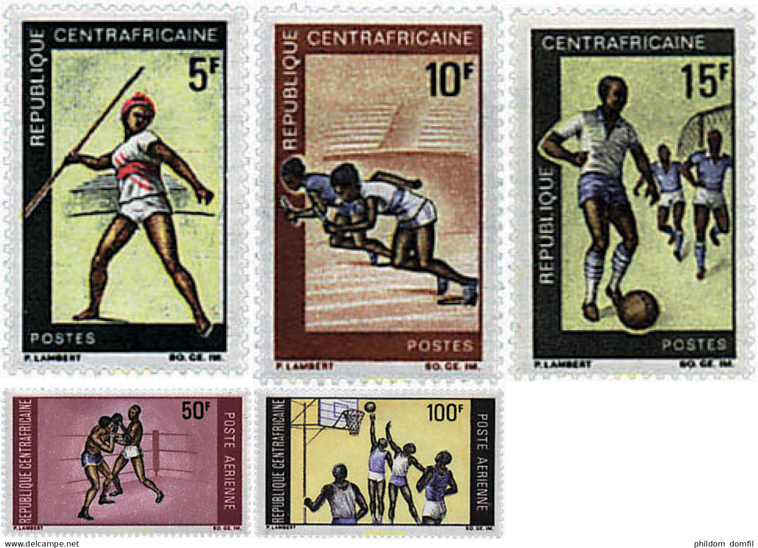 51931 MNH CENTROAFRICANA 1969 DEPORTES - Centrafricaine (République)