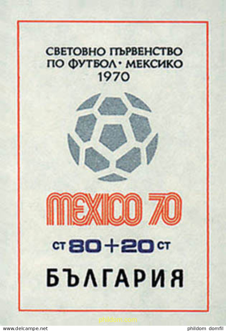 81401 MNH BULGARIA 1970 COPA DEL MUNDO DE FUTBOL. MEXICO-70 - Ungebraucht