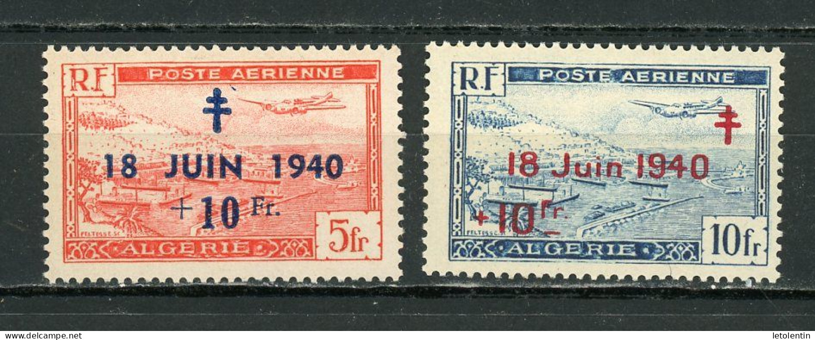 ALGERIE (RF) - POSTE AERIENNE -   N° Yt 7+8 ** - Luchtpost