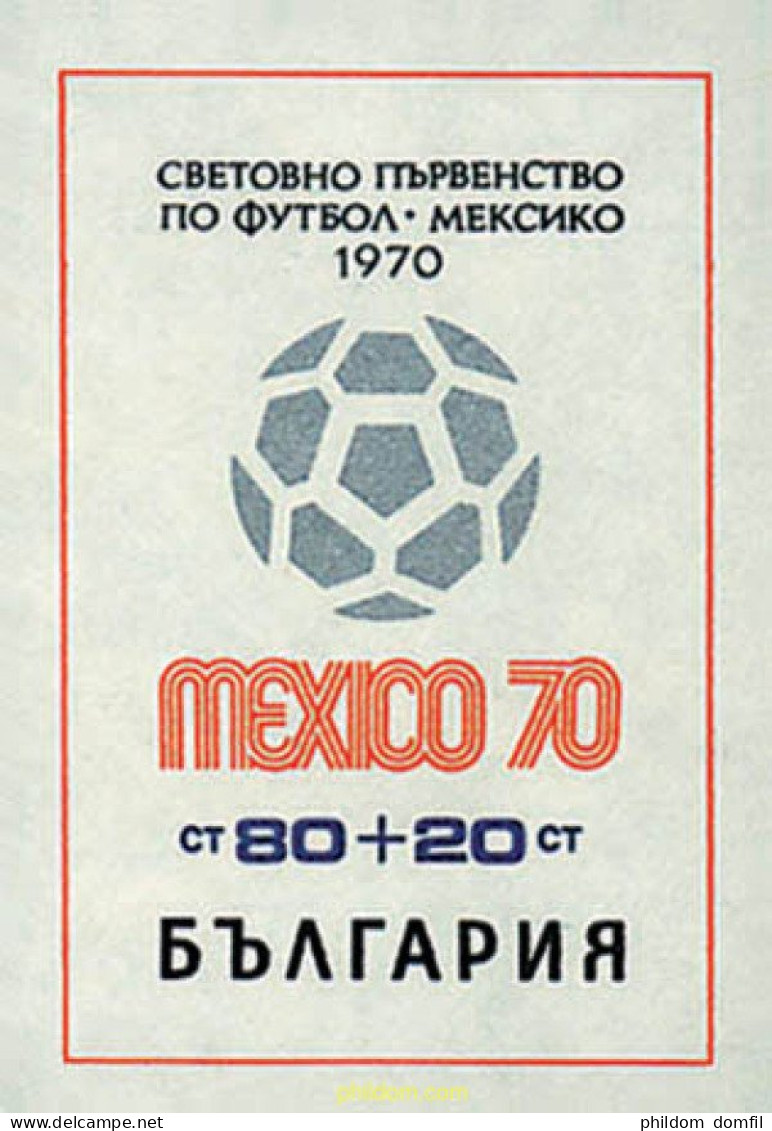 81401 MNH BULGARIA 1970 COPA DEL MUNDO DE FUTBOL. MEXICO-70 - Ungebraucht