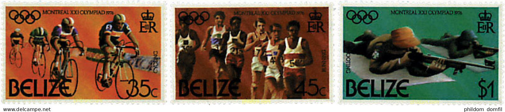 26729 MNH BELIZE 1976 21 JUEGOS OLIMPICOS VERANO MONTREAL 1976 - Belize (1973-...)